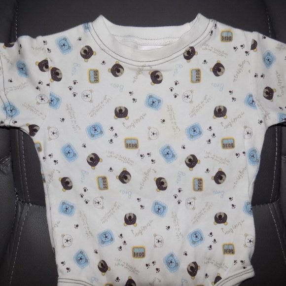 Little Legends Teddy Bear Print Snap Tee Shirt - Picture 2 of 3